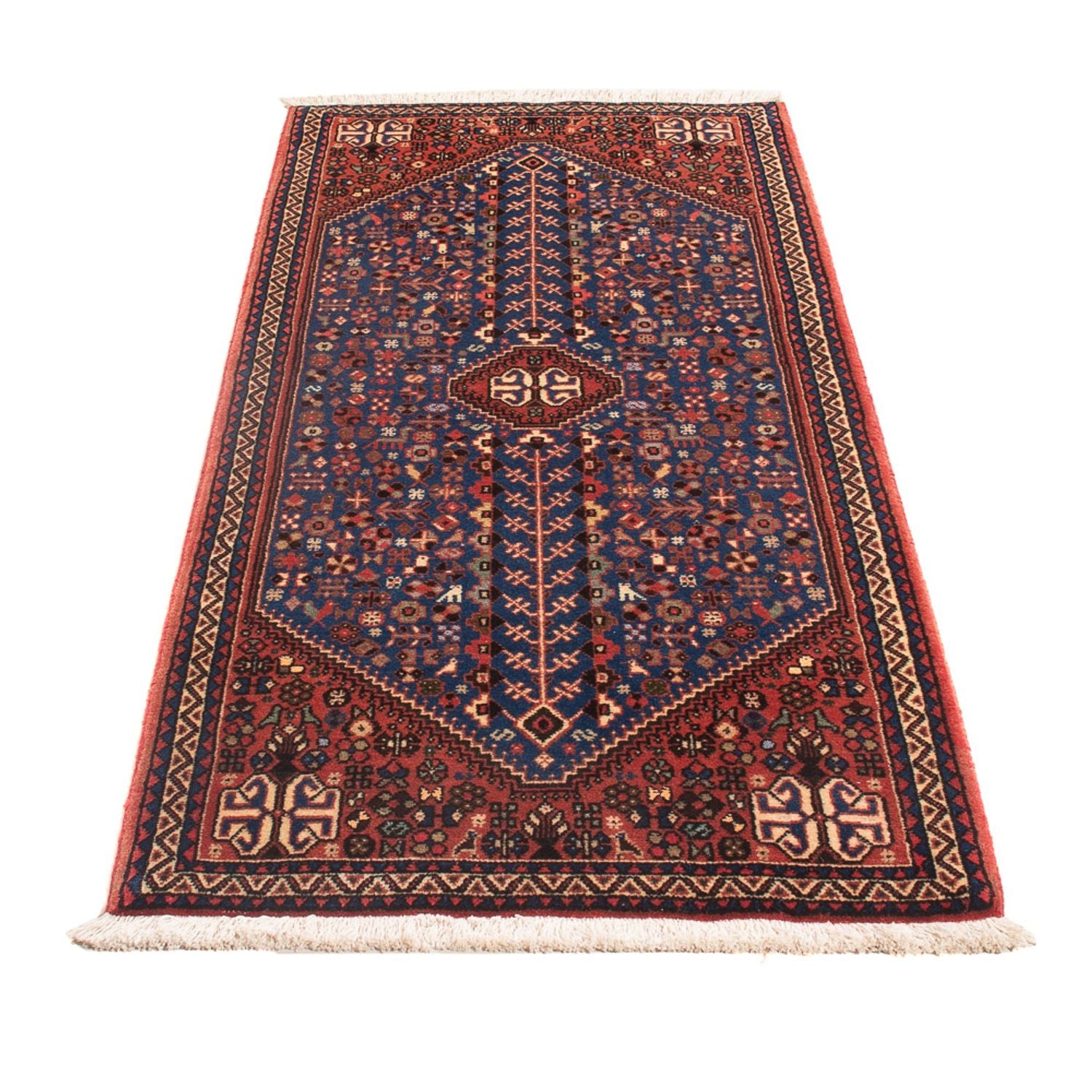 Tapis de couloir Tapis persan - Nomadic - 157 x 67 cm - bleu