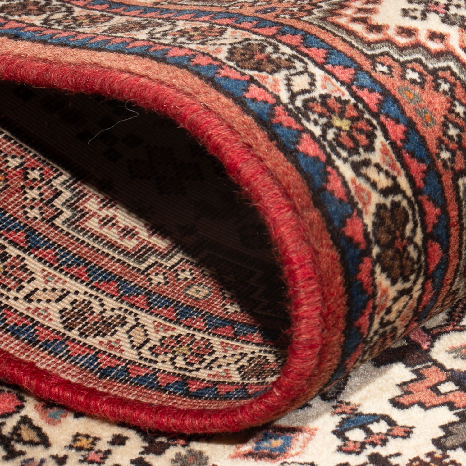 Tapis de couloir Tapis persan - Nomadic - 162 x 68 cm - crème