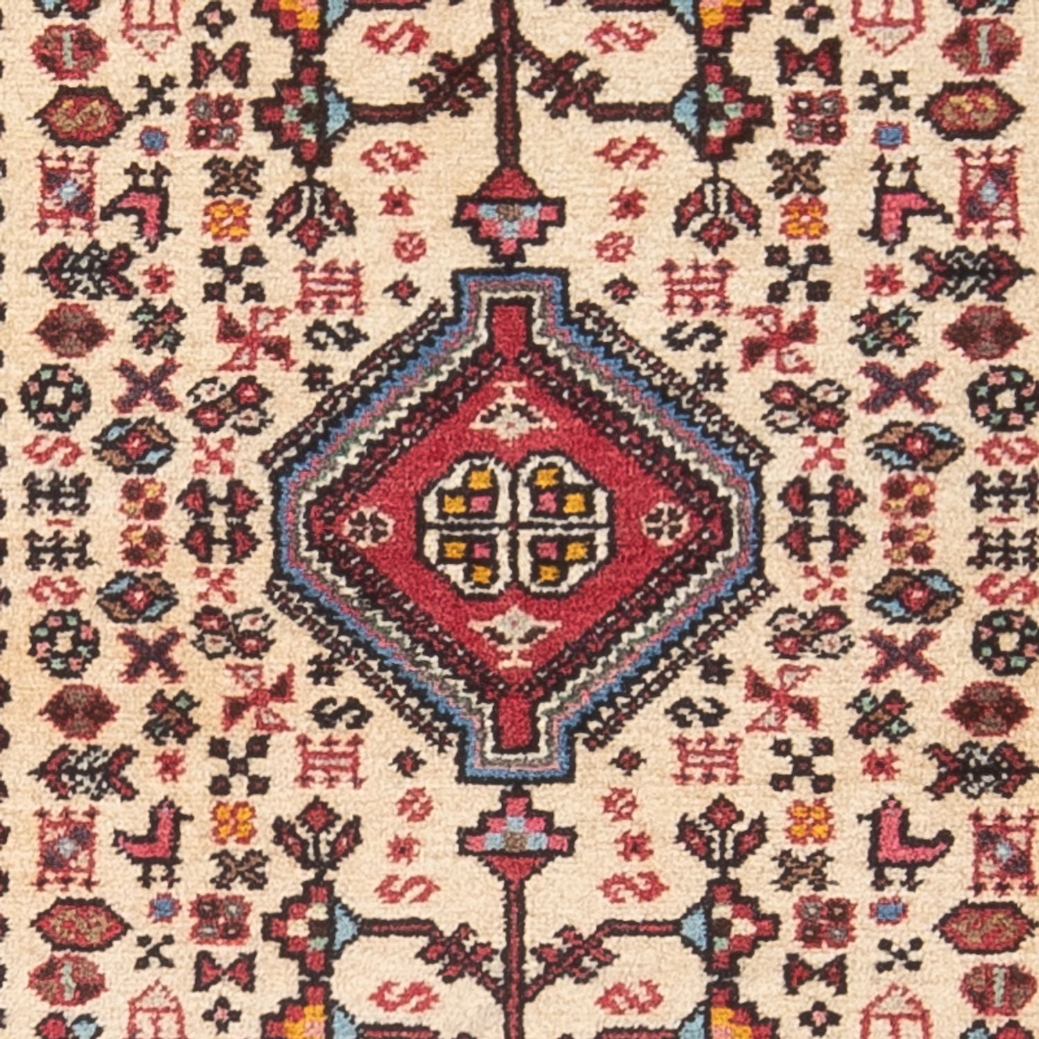 Tapis persan - Nomadic - 147 x 63 cm - crème