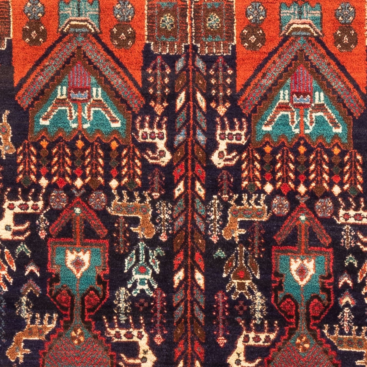 Tapis persan - Nomadic - 165 x 103 cm - rouge bordeaux
