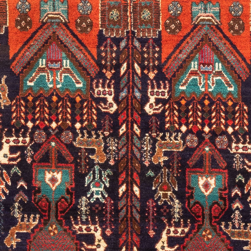 Tapis persan - Nomadic - 165 x 103 cm - rouge bordeaux