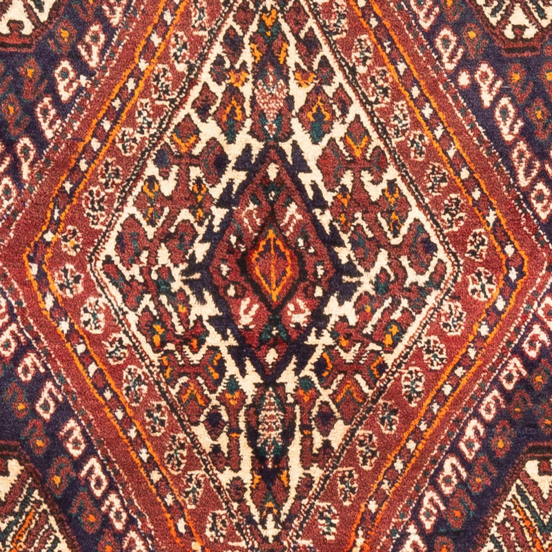 Tapis persan - Nomadic - 127 x 98 cm - rouge bordeaux