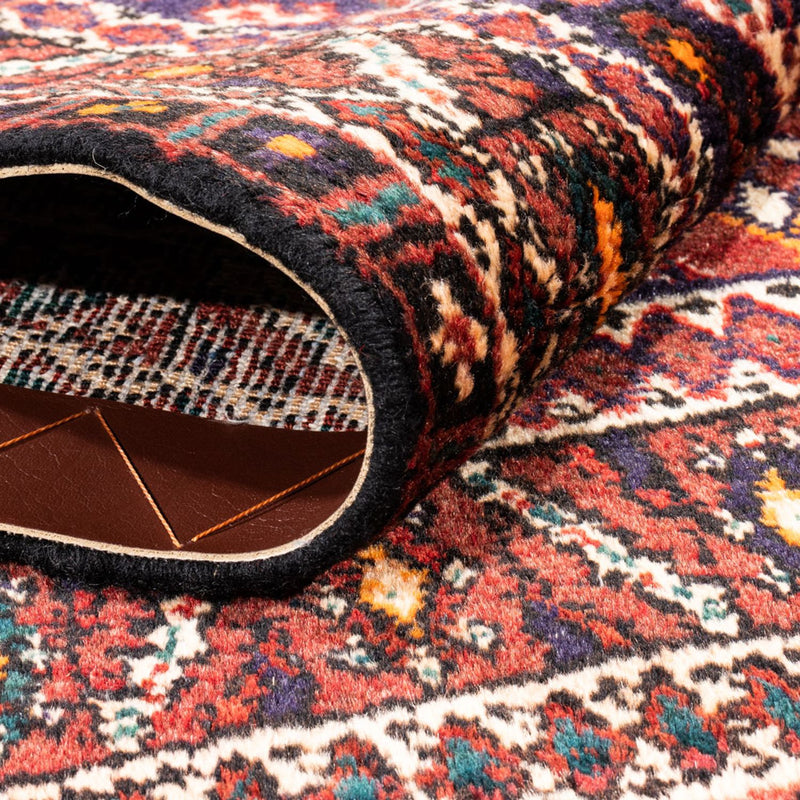 Tapis persan - Nomadic - 127 x 98 cm - rouge bordeaux