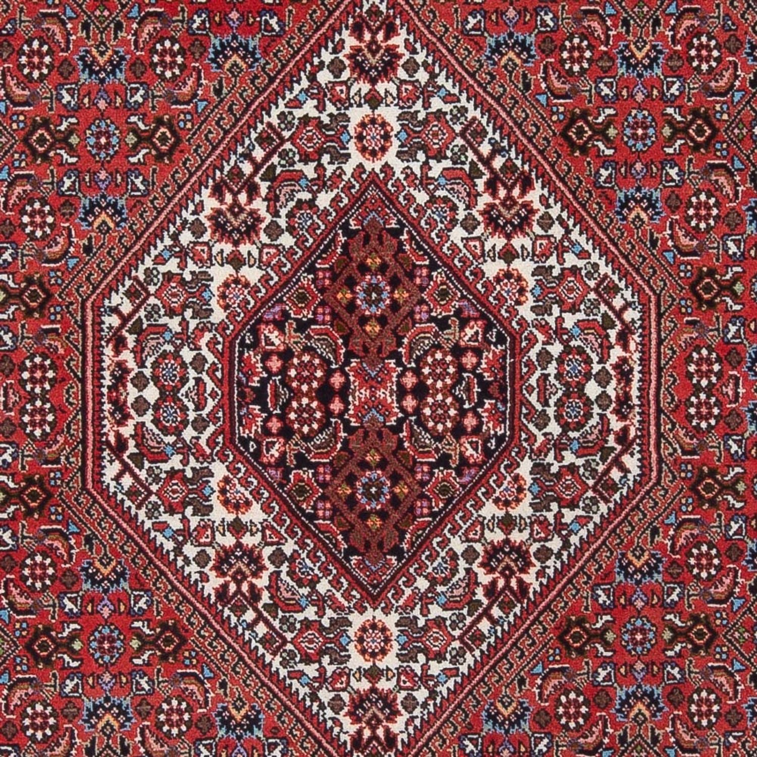 Tapis persan - Bidjar - 207 x 142 cm - rouge foncé