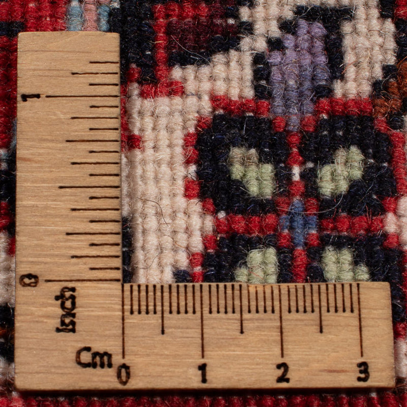 Tapis persan - Bidjar - 207 x 142 cm - rouge foncé