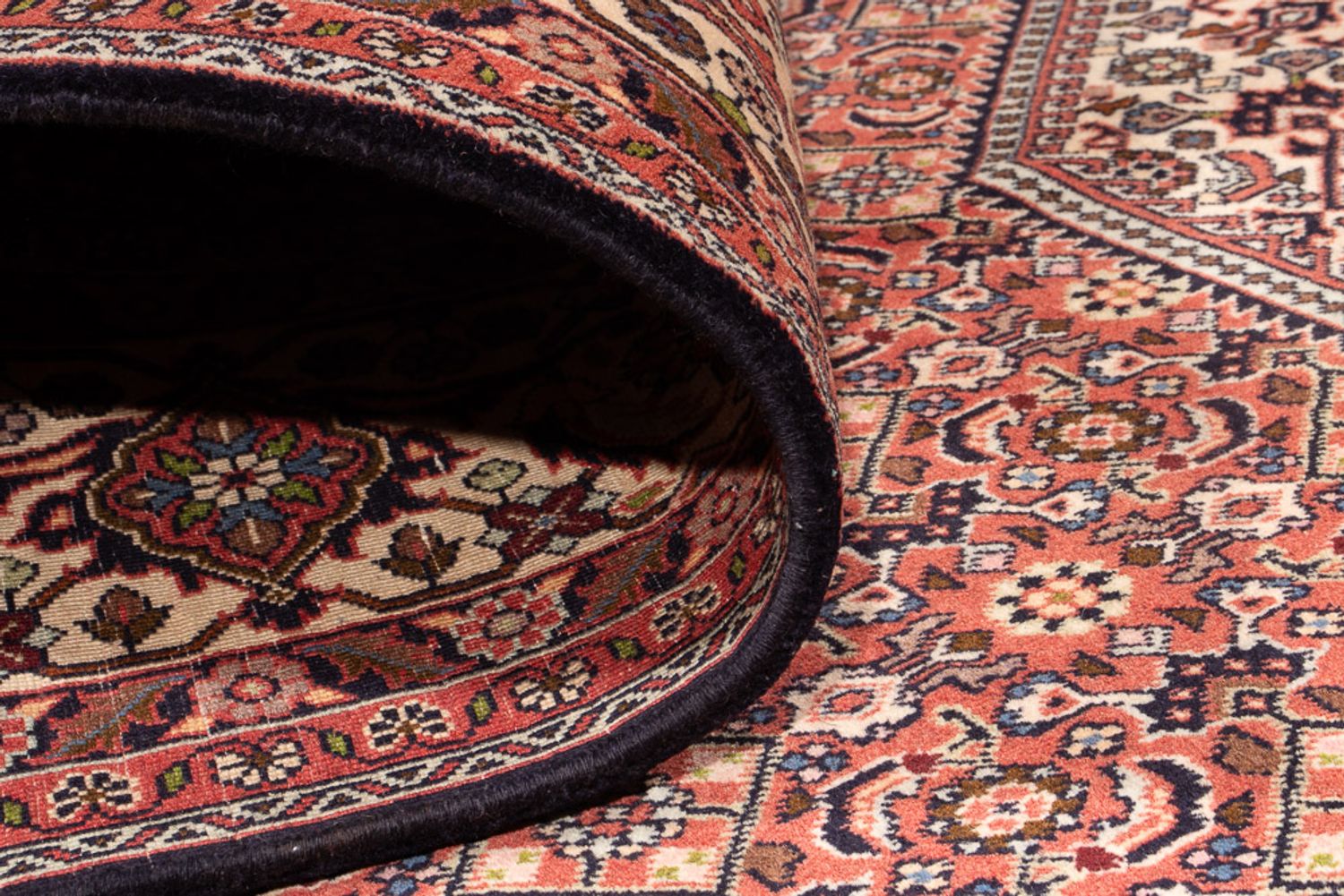 Tapis persan - Bidjar - 340 x 250 cm - rouge foncé