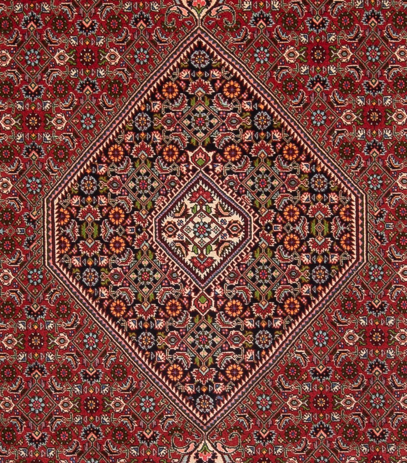 Tapis persan - Bidjar - 352 x 248 cm - rouge foncé