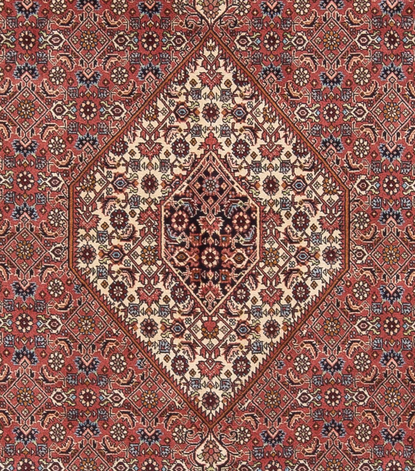 Tapis persan - Bidjar - 299 x 244 cm - rouge foncé