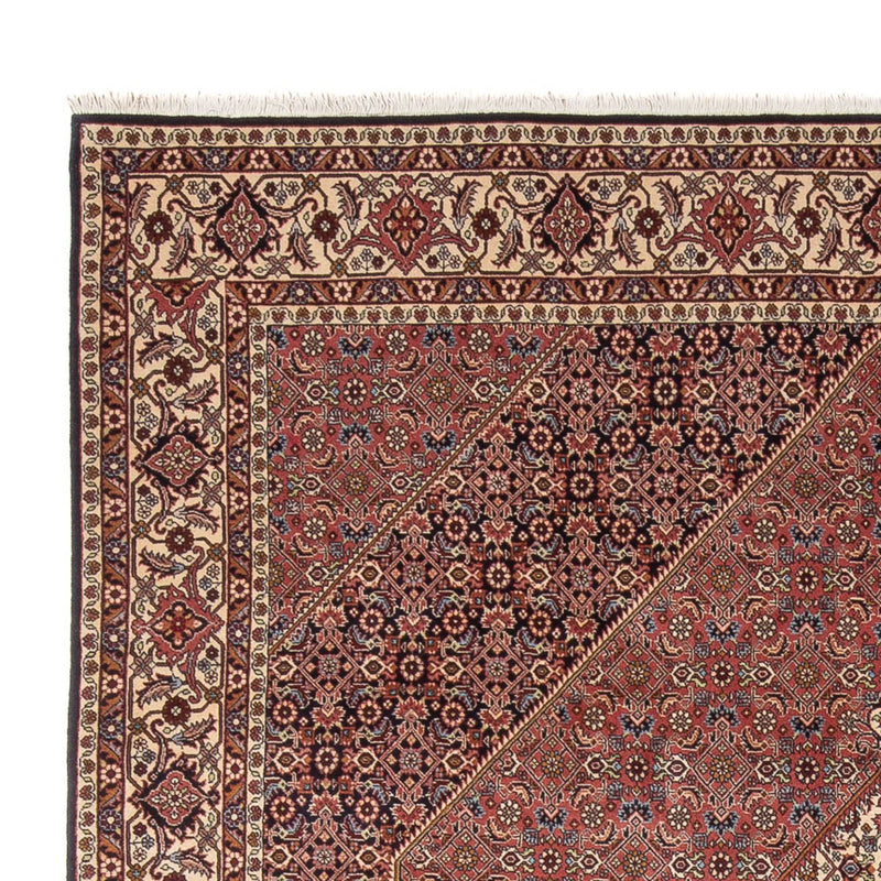 Tapis persan - Bidjar - 299 x 244 cm - rouge foncé