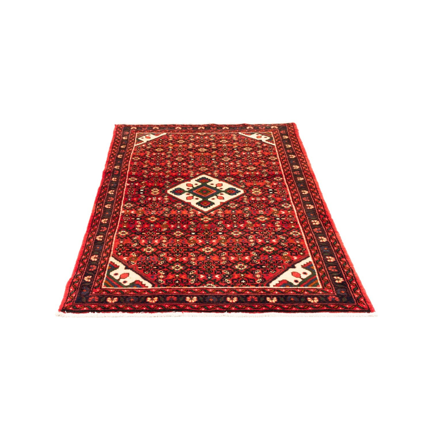 Tapis persan - Nomadic - 158 x 100 cm - rouge foncé