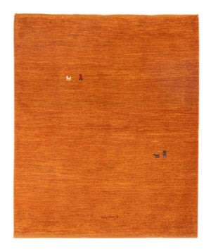 Tapis Gabbeh - Persan - 128 x 100 cm - orange