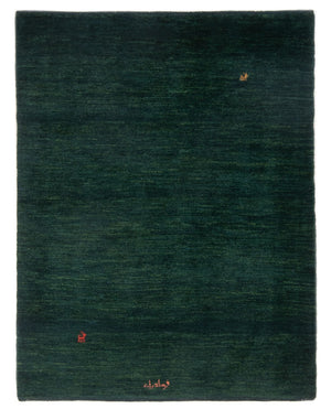 Tapis Gabbeh - Persan - 157 x 109 cm - vert foncé