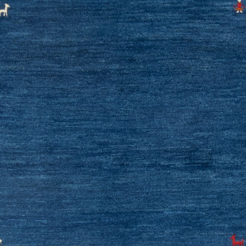 Tapis Gabbeh - Persan - 160 x 107 cm - bleu foncé