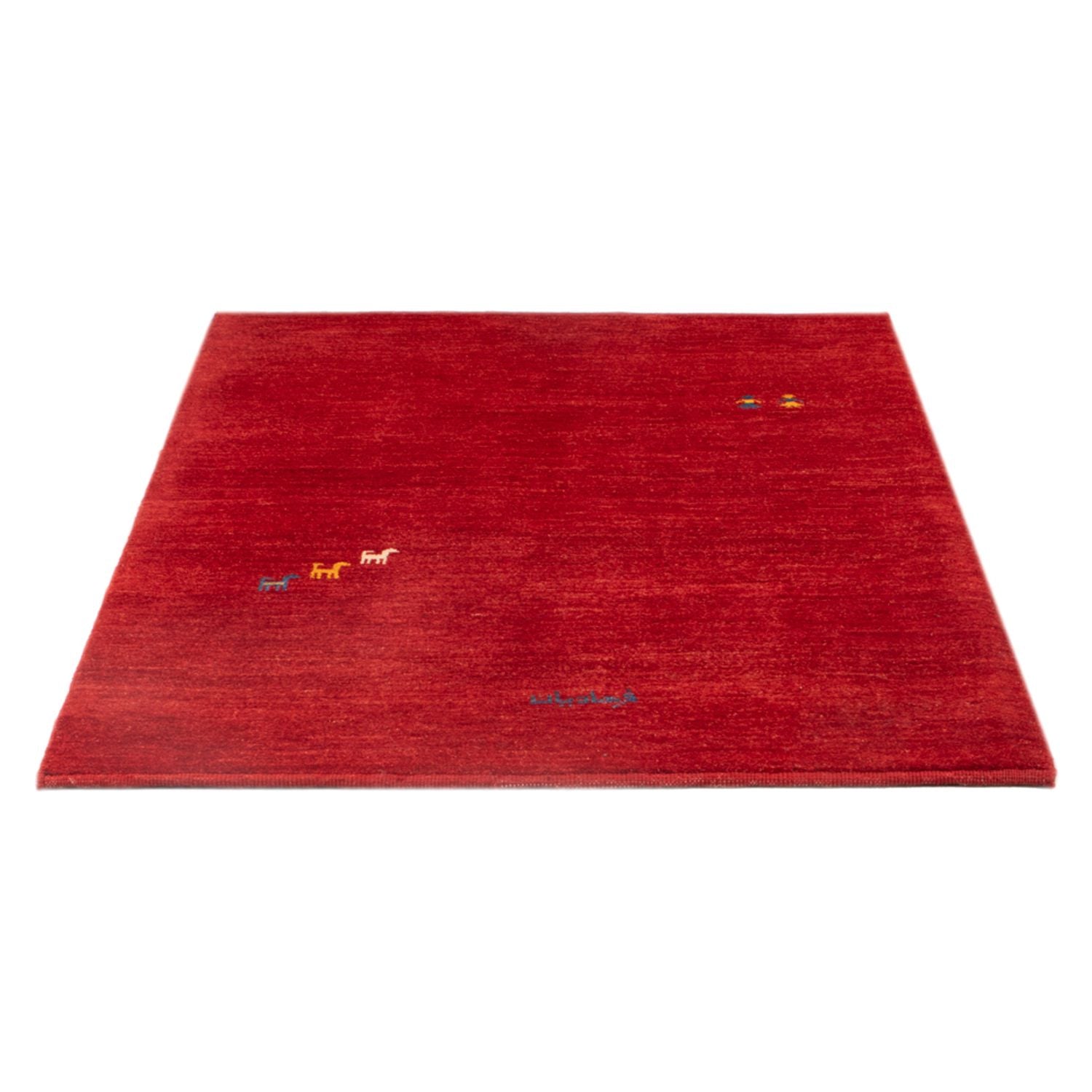 Tapis Gabbeh - Persan - 145 x 103 cm - rouge