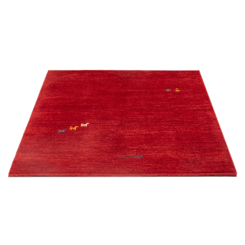 Tapis Gabbeh - Persan - 145 x 103 cm - rouge