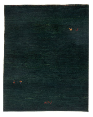 Tapis Gabbeh - Persan - 148 x 104 cm - vert foncé