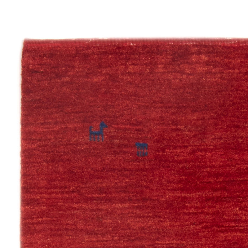 Tapis Gabbeh - Persan - 130 x 100 cm - rouge
