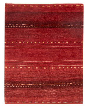 Tapis Gabbeh - Persan - 140 x 102 cm - rouge foncé