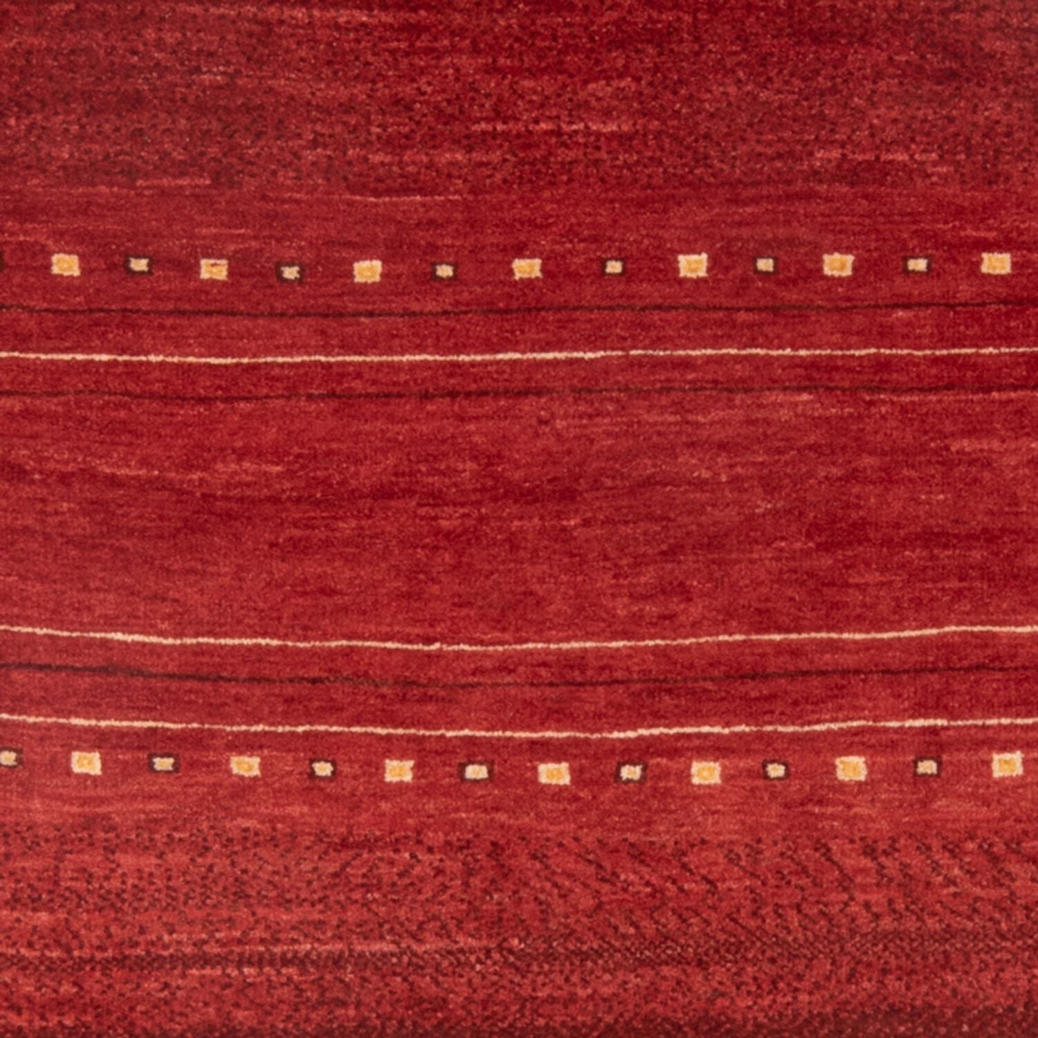 Tapis Gabbeh - Persan - 140 x 102 cm - rouge foncé