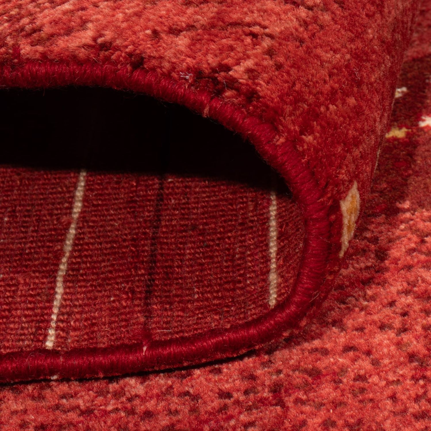Tapis Gabbeh - Persan - 140 x 102 cm - rouge foncé