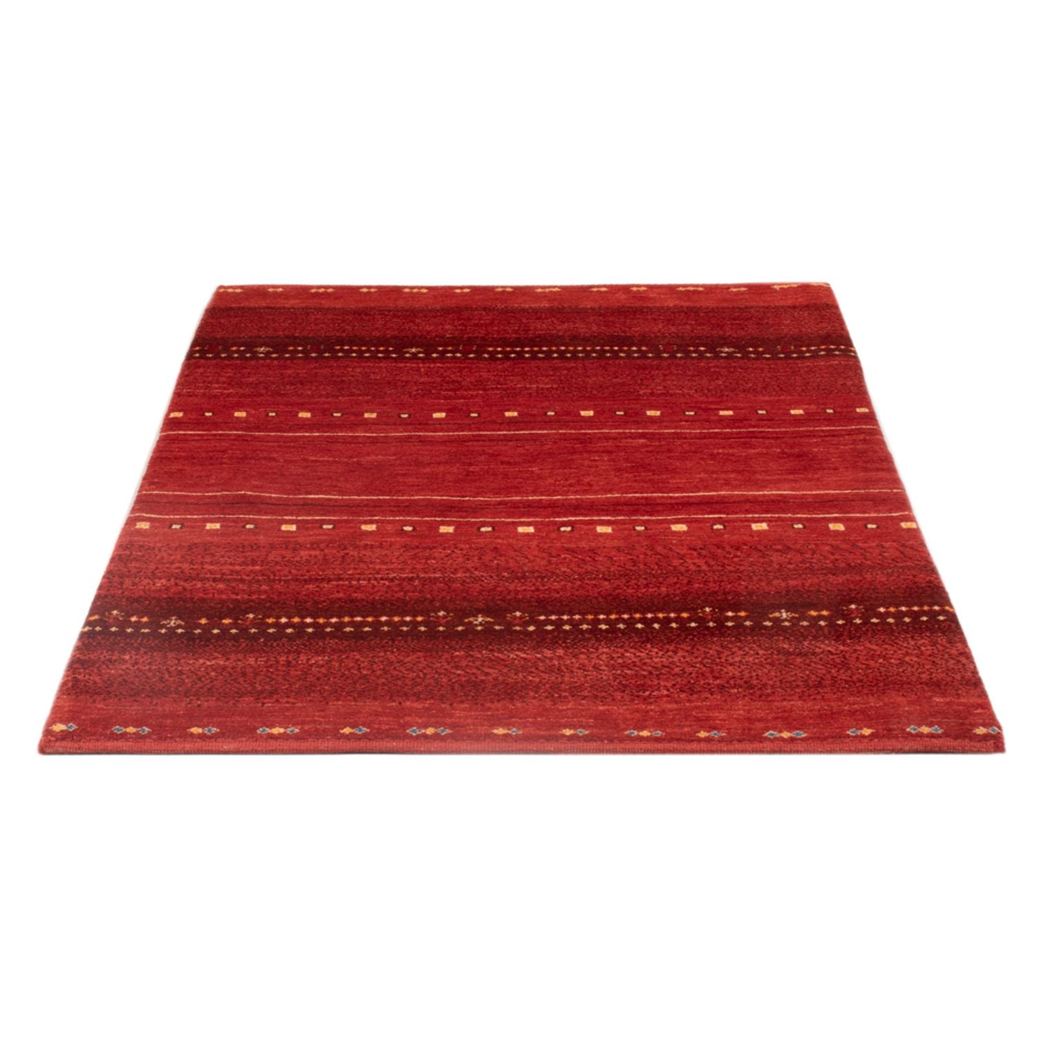 Tapis Gabbeh - Persan - 140 x 102 cm - rouge foncé