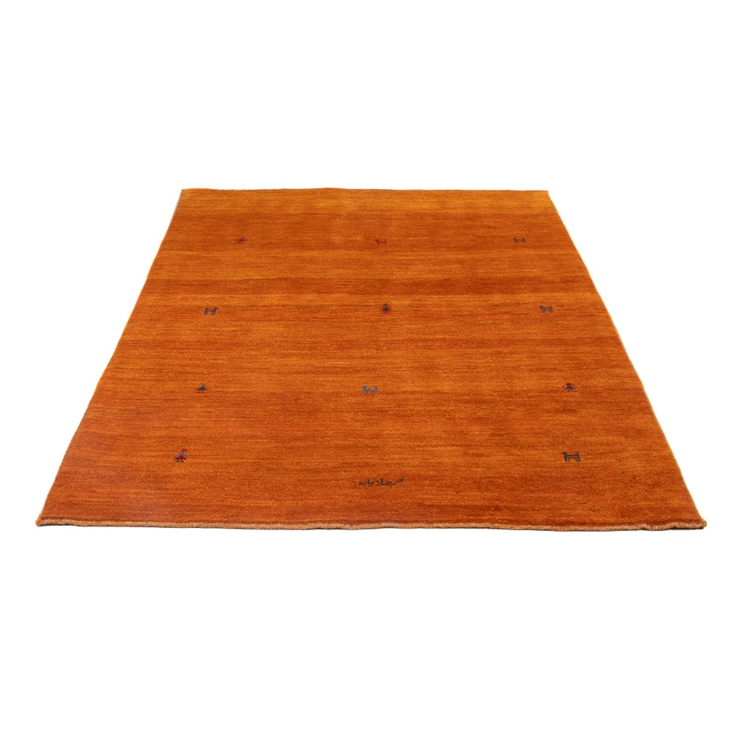 Tapis Gabbeh - Persan - 187 x 123 cm - orange