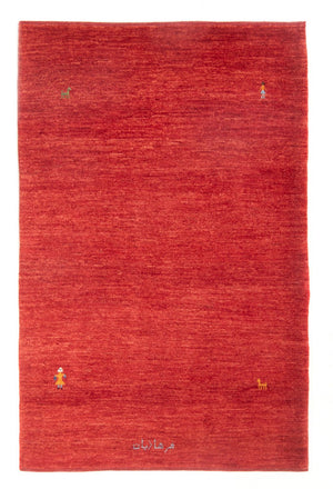 Tapis Gabbeh - Persan - 196 x 128 cm - rouge