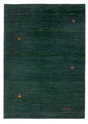 Tapis Gabbeh - Persan - 146 x 98 cm - vert foncé