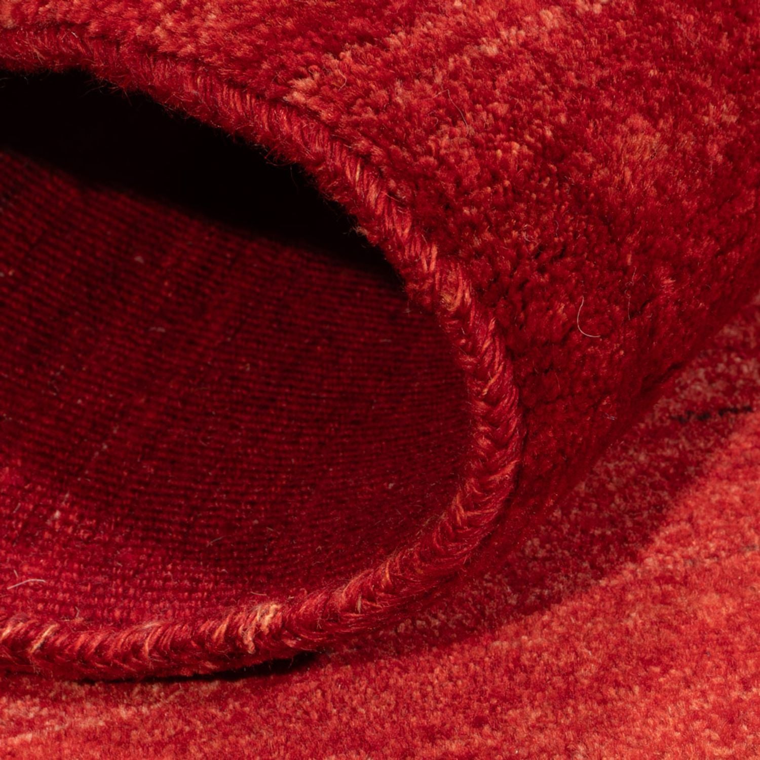 Tapis Gabbeh - Persan - 147 x 101 cm - rouge foncé