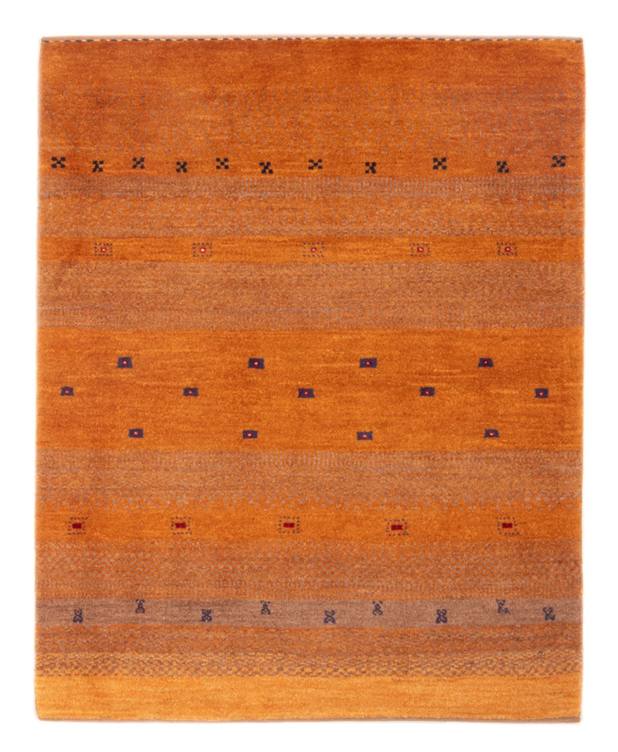 Tapis Gabbeh - Persan - 145 x 100 cm - terracotta