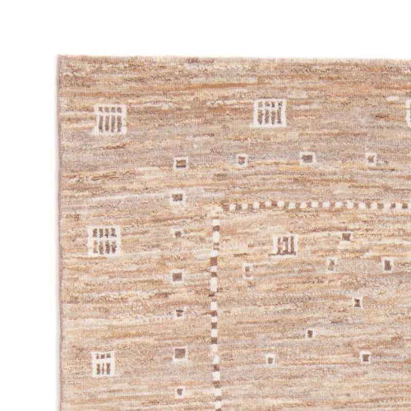 Tapis Gabbeh - Persan - 144 x 100 cm - marron clair