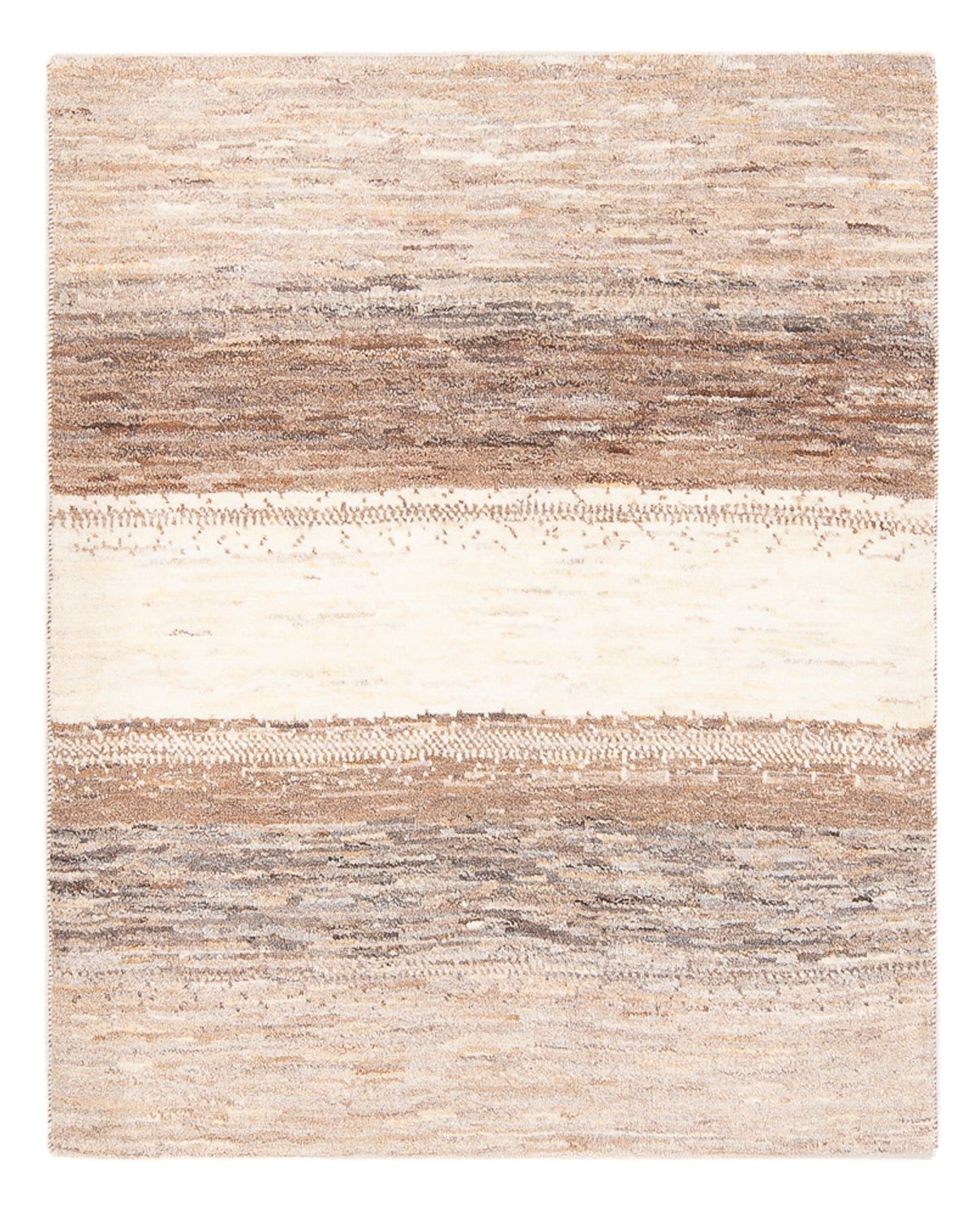 Gabbeh Teppich - Perser - 130 x 107 cm - natur