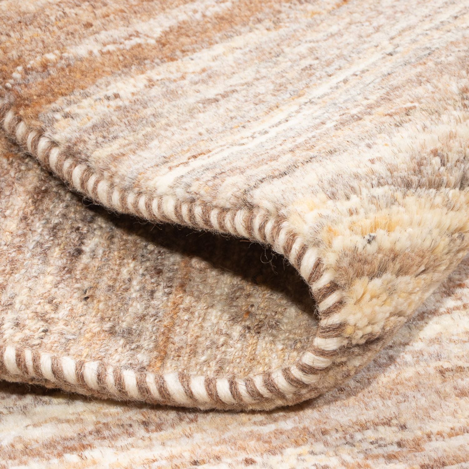 Tapis Gabbeh - Persan - 96 x 61 cm - marron clair