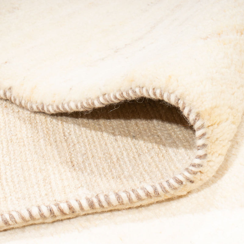 Tapis Gabbeh - Persan - 235 x 171 cm - blanc naturel