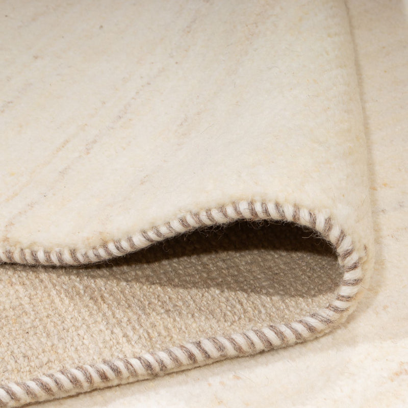 Tapis Gabbeh - Persan - 260 x 167 cm - blanc naturel