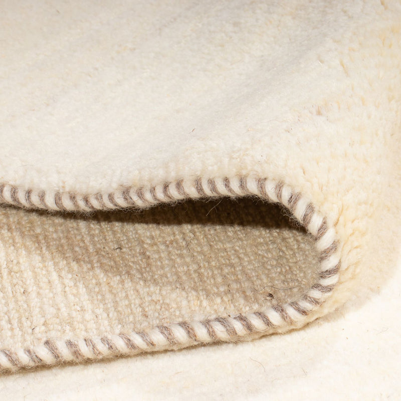Tapis Gabbeh - Persan - 247 x 168 cm - blanc naturel