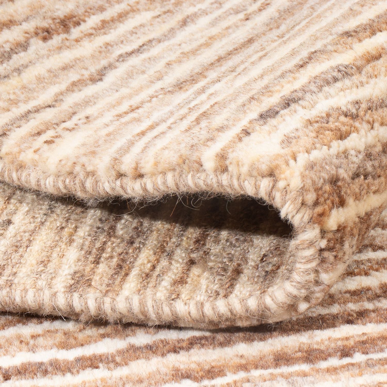 Tapis Gabbeh - Persan - 145 x 105 cm - beige foncé