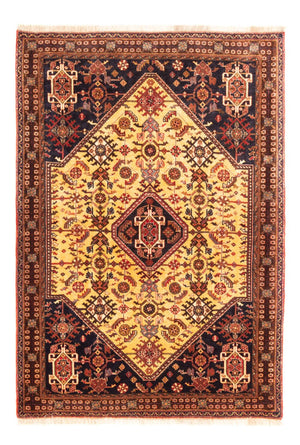 Tapis persan - Nomadic - 150 x 110 cm - jaune