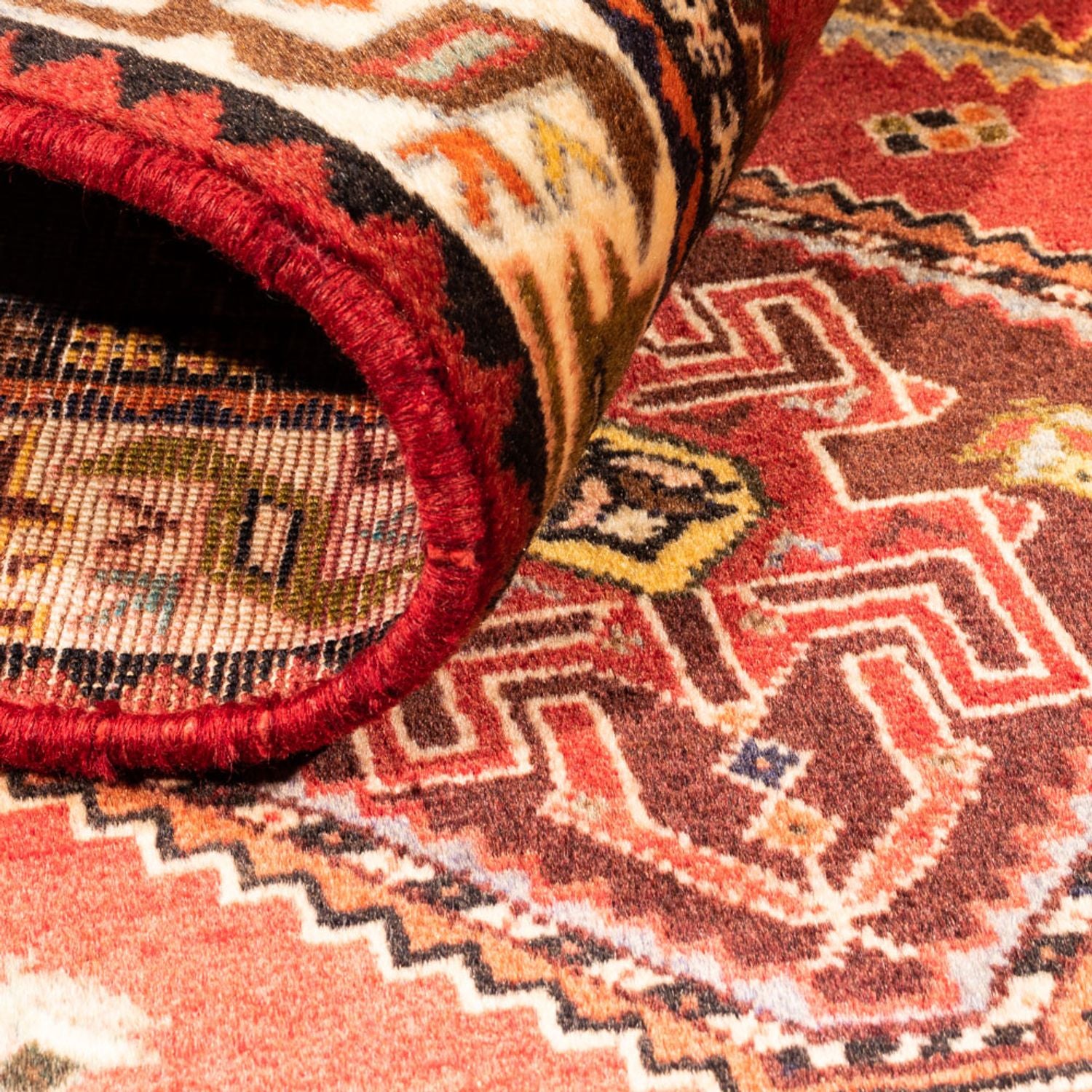 Tapis persan - Nomadic - 170 x 112 cm - rouge