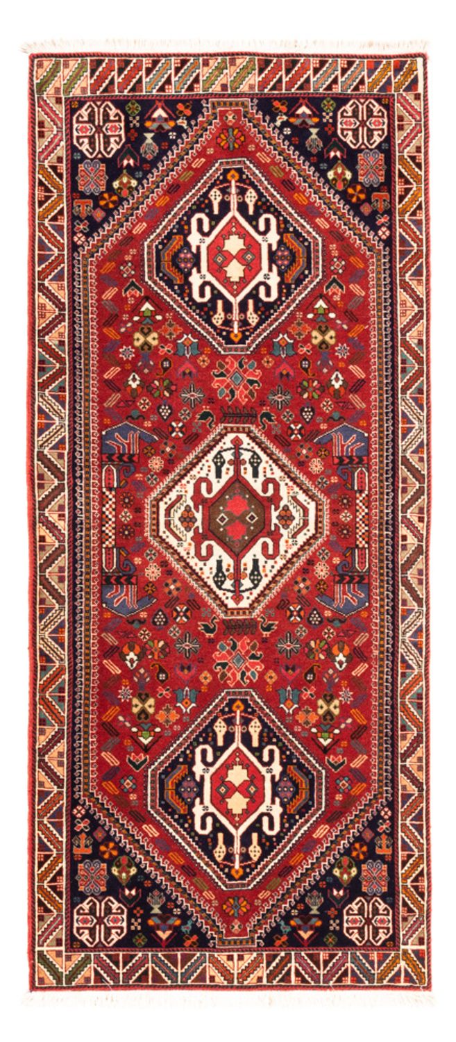Tapis de couloir Tapis persan - Nomadic - 200 x 80 cm - rouge