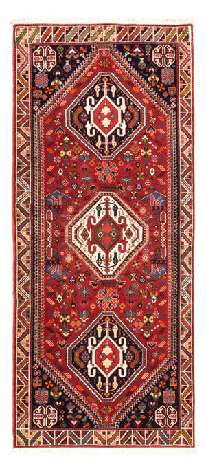 Tapis de couloir Tapis persan - Nomadic - 200 x 80 cm - rouge