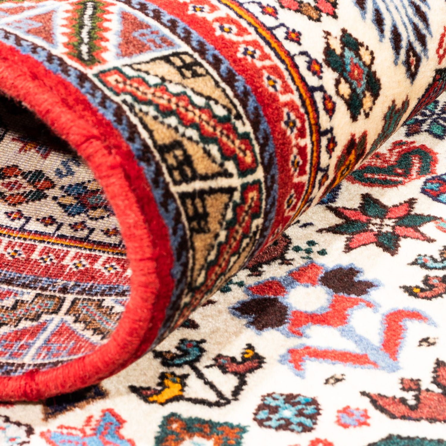 Tapis de couloir Tapis persan - Nomadic - 200 x 82 cm - crème