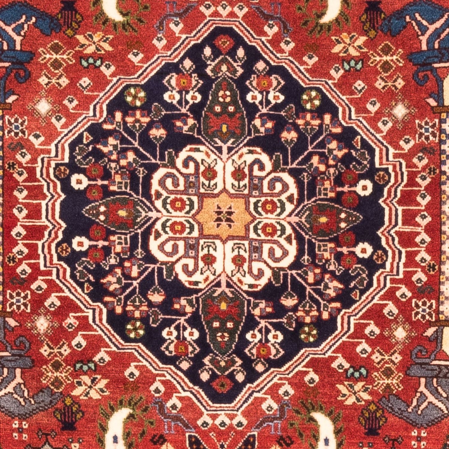 Tapis de couloir Tapis persan - Nomadic - 200 x 80 cm - rouge