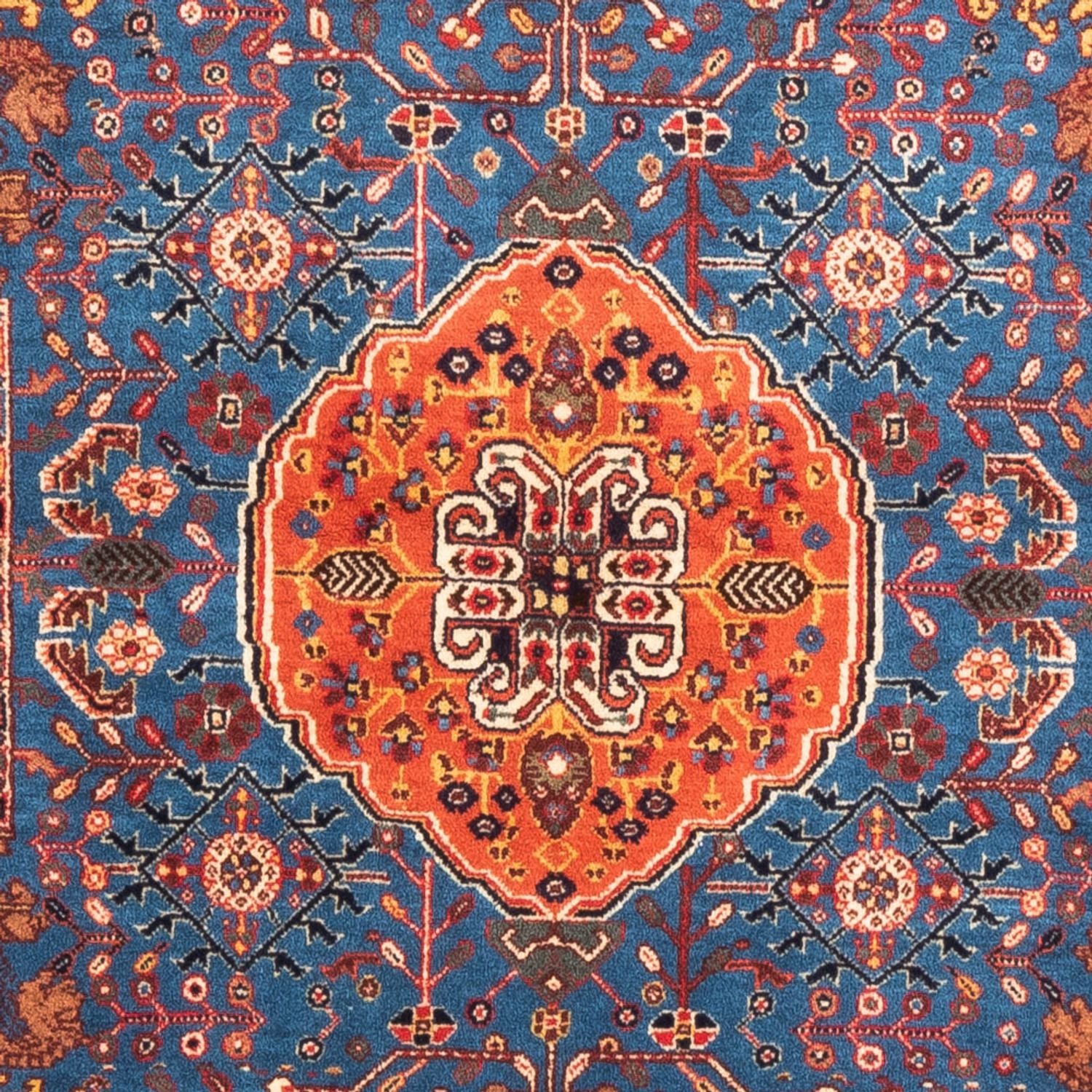 Tapis persan - Nomadic - 156 x 110 cm - bleu