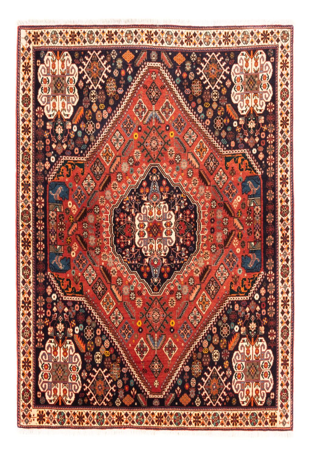 Tapis persan - Nomadic - 154 x 112 cm - rouge