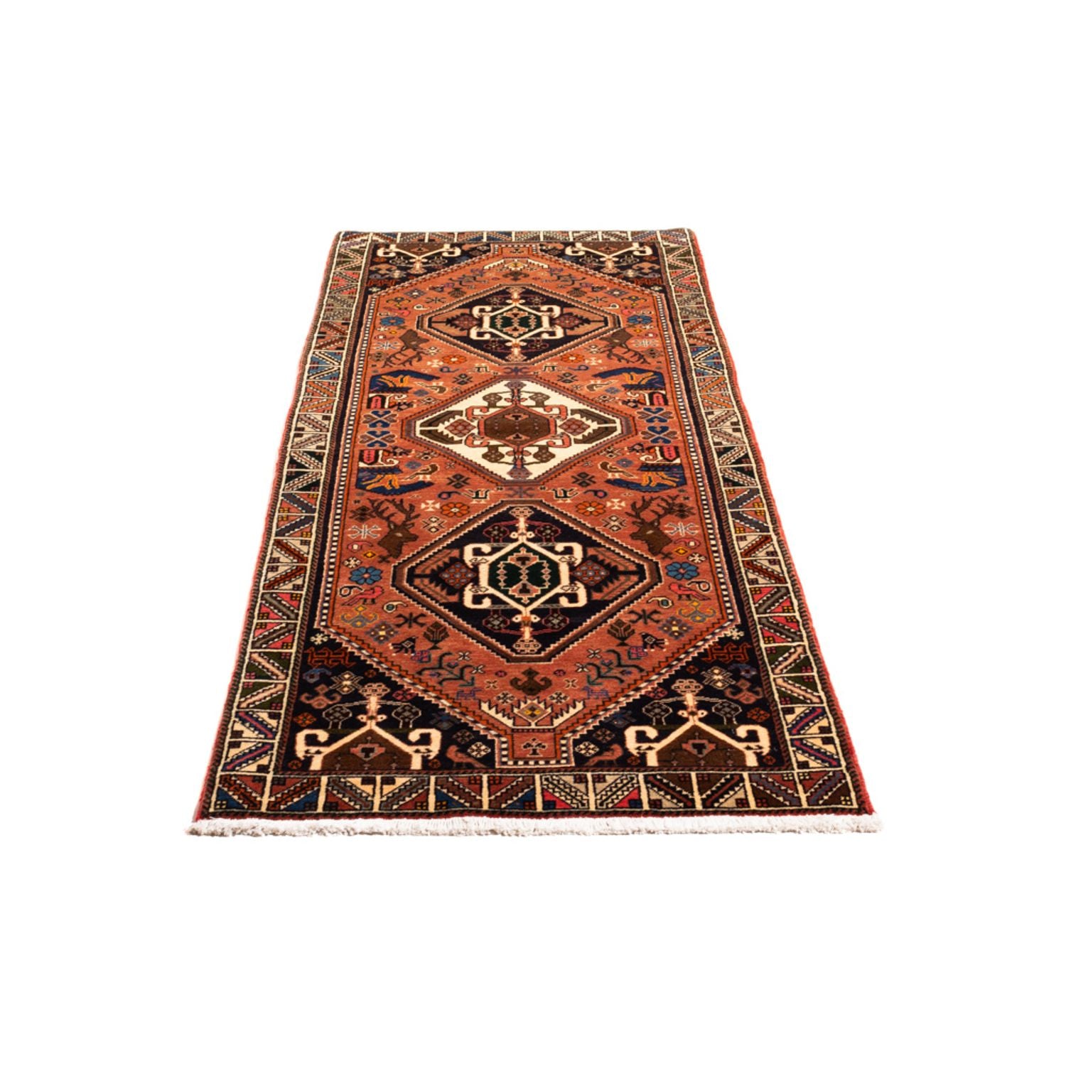 Tapis de couloir Tapis persan - Nomadic - 200 x 73 cm - terracotta