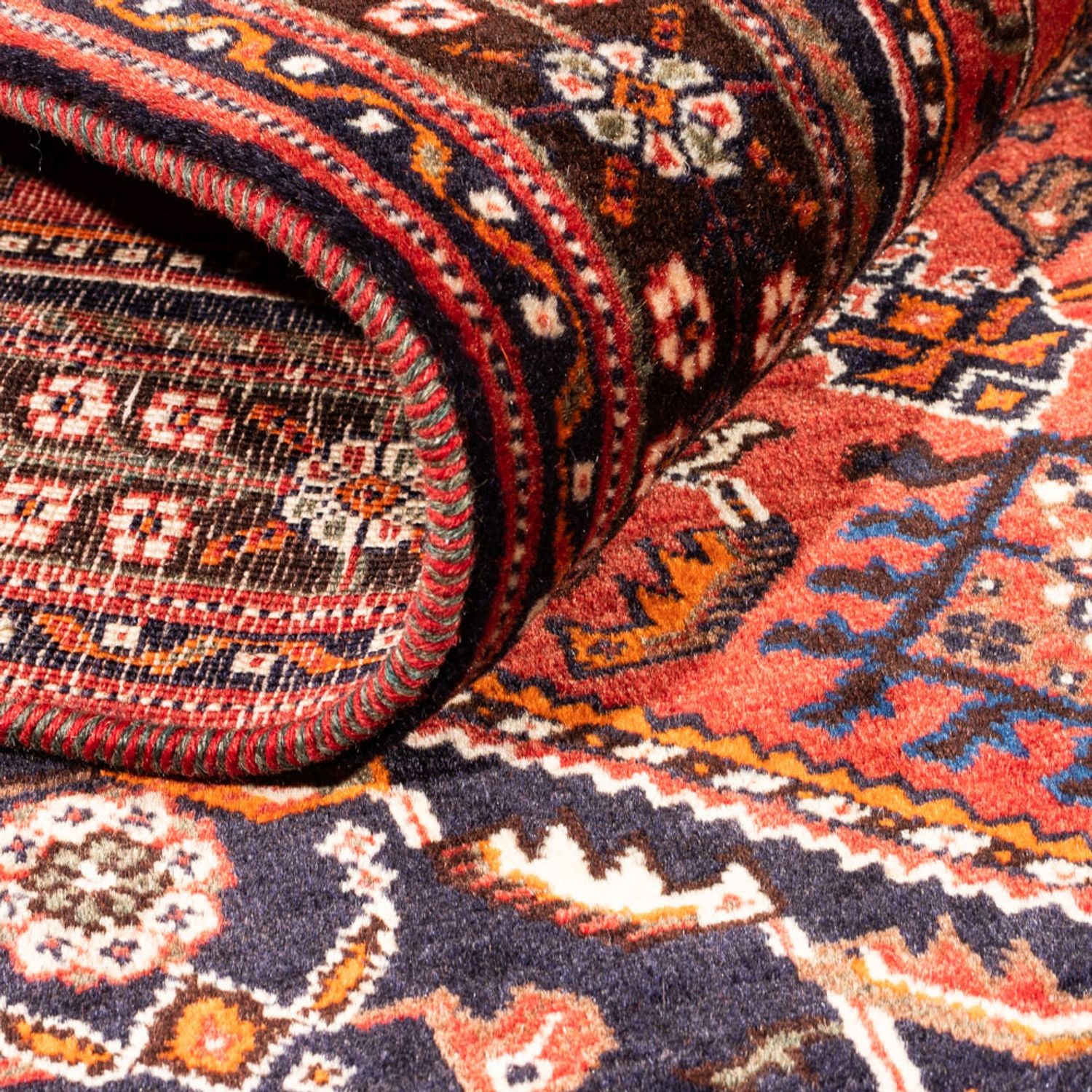 Tapis persan - Nomadic - 158 x 110 cm - rouge