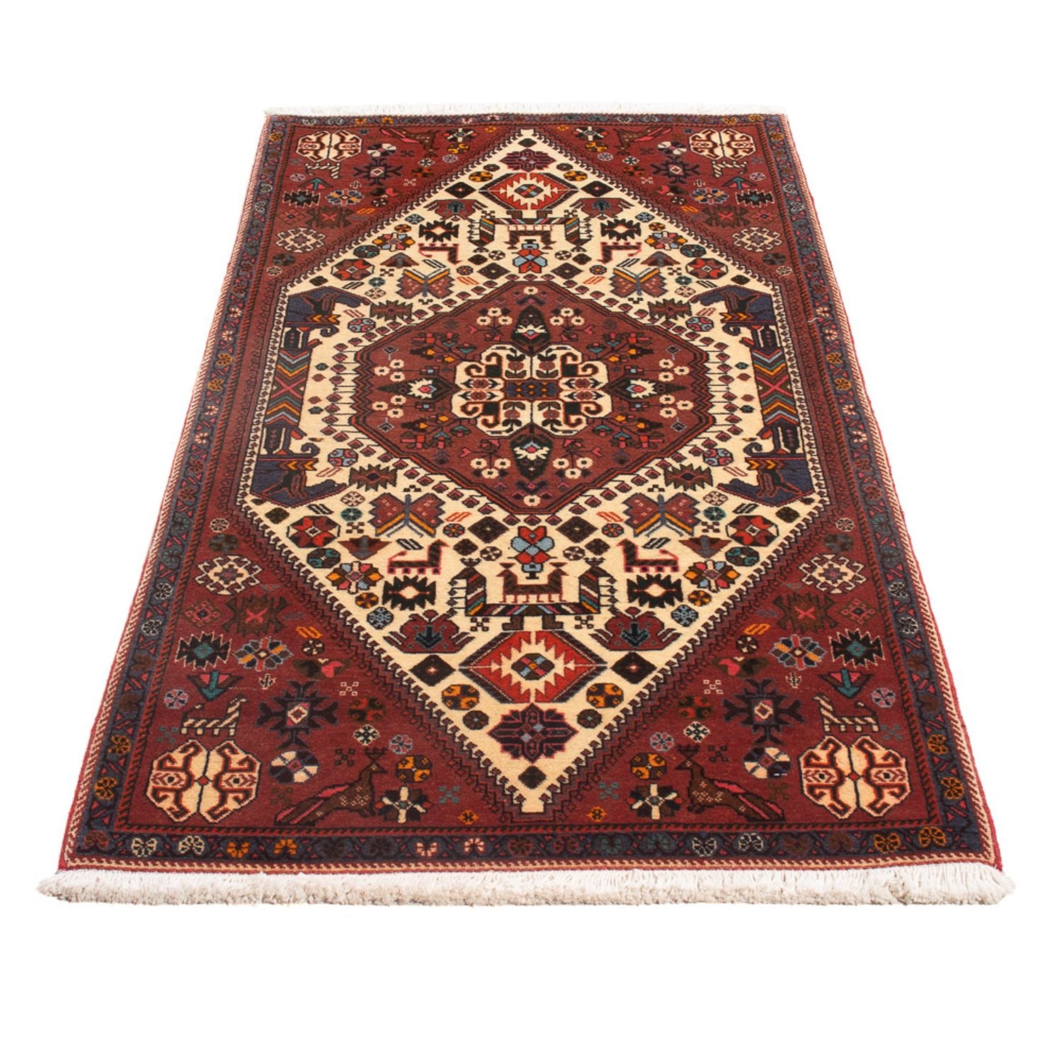 Tapis persan - Nomadic - 150 x 73 cm - crème