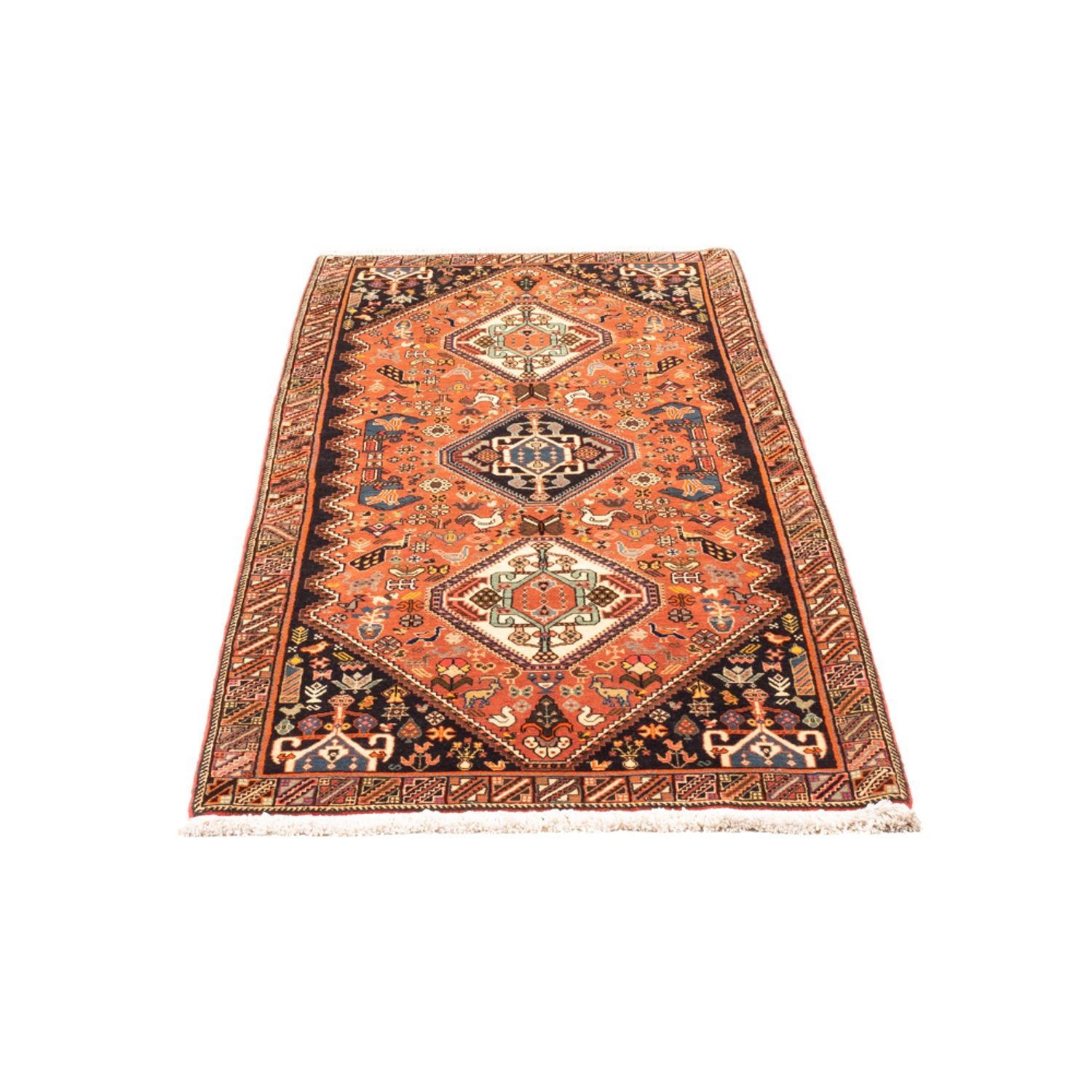 Tapis de couloir Tapis persan - Nomadic - 200 x 85 cm - orange