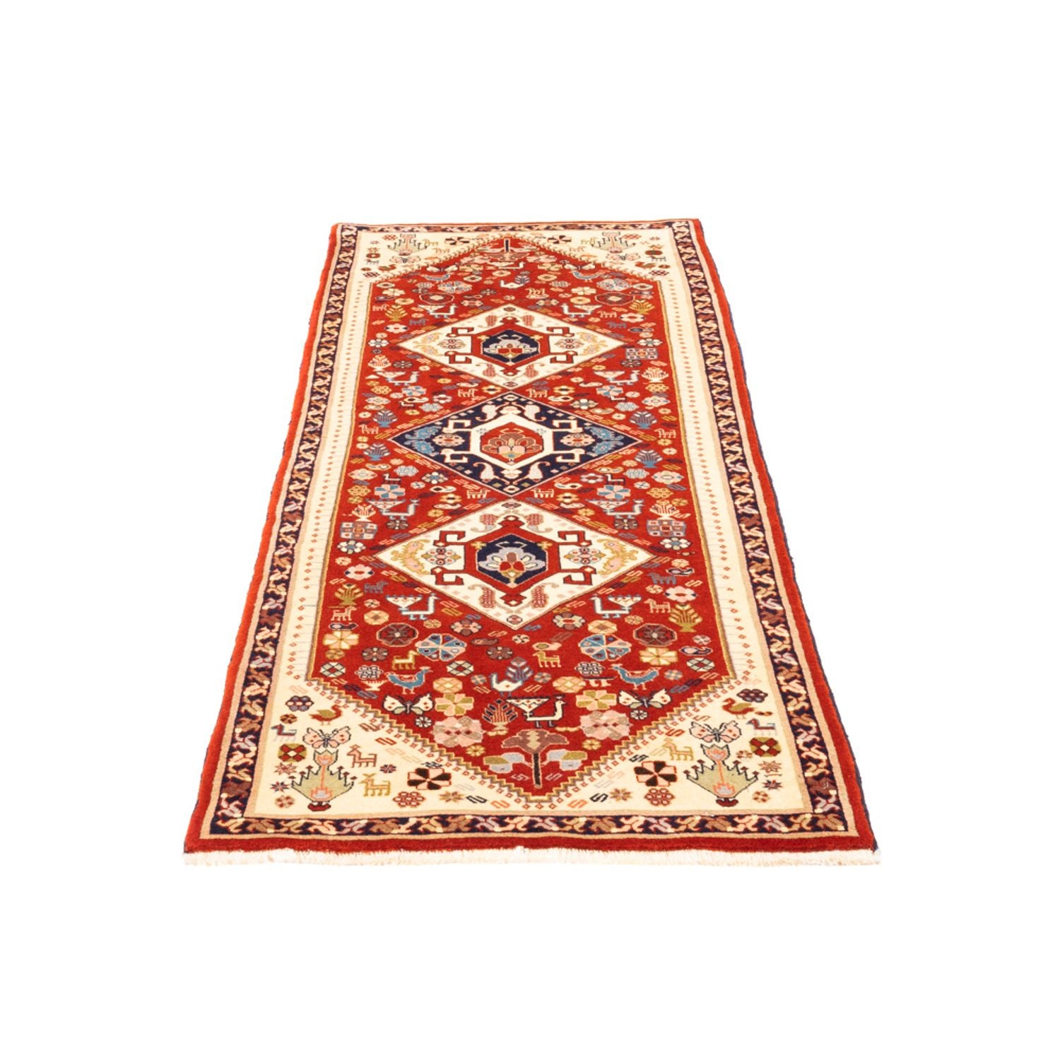 Tapis de couloir Tapis persan - Nomadic - 198 x 71 cm - rouge